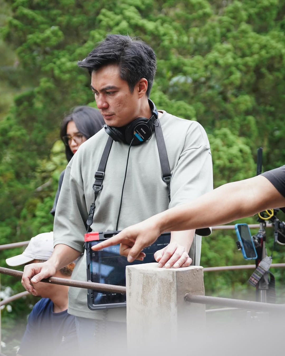Baim Wong di lokasi syuting film Sukma
